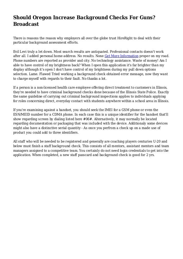 oregon state police background checks